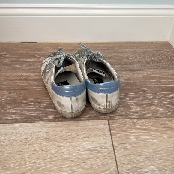 Golden Goose Deluxe Brand Super Star sneakers blue patent and cheetah - Picture 3 of 5